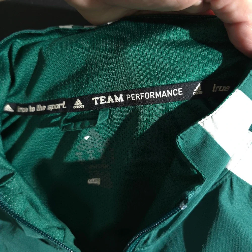 Adidas Windbreaker Jacket Mens Sz XL Team Performance Webber Football Green